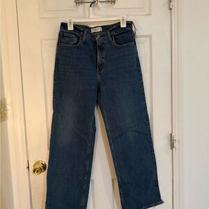 Abercrombie & Fitch Dark Blue Straight Leg Jeans